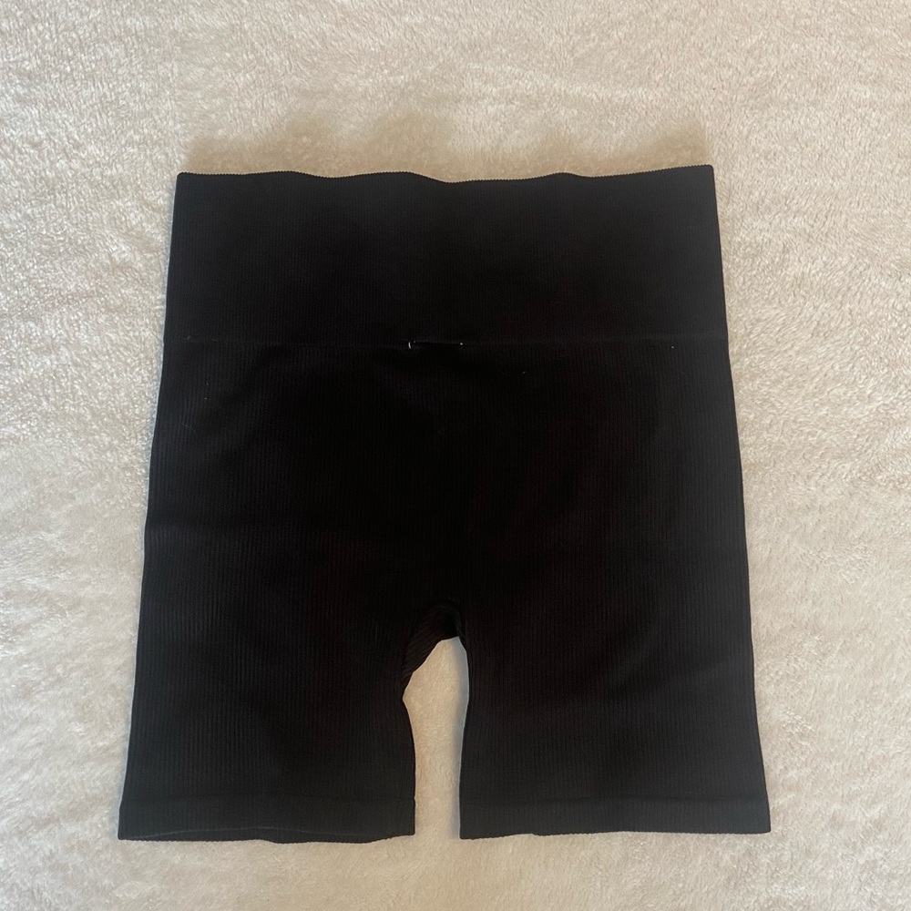No Boundaries Black Ribbed Shorts